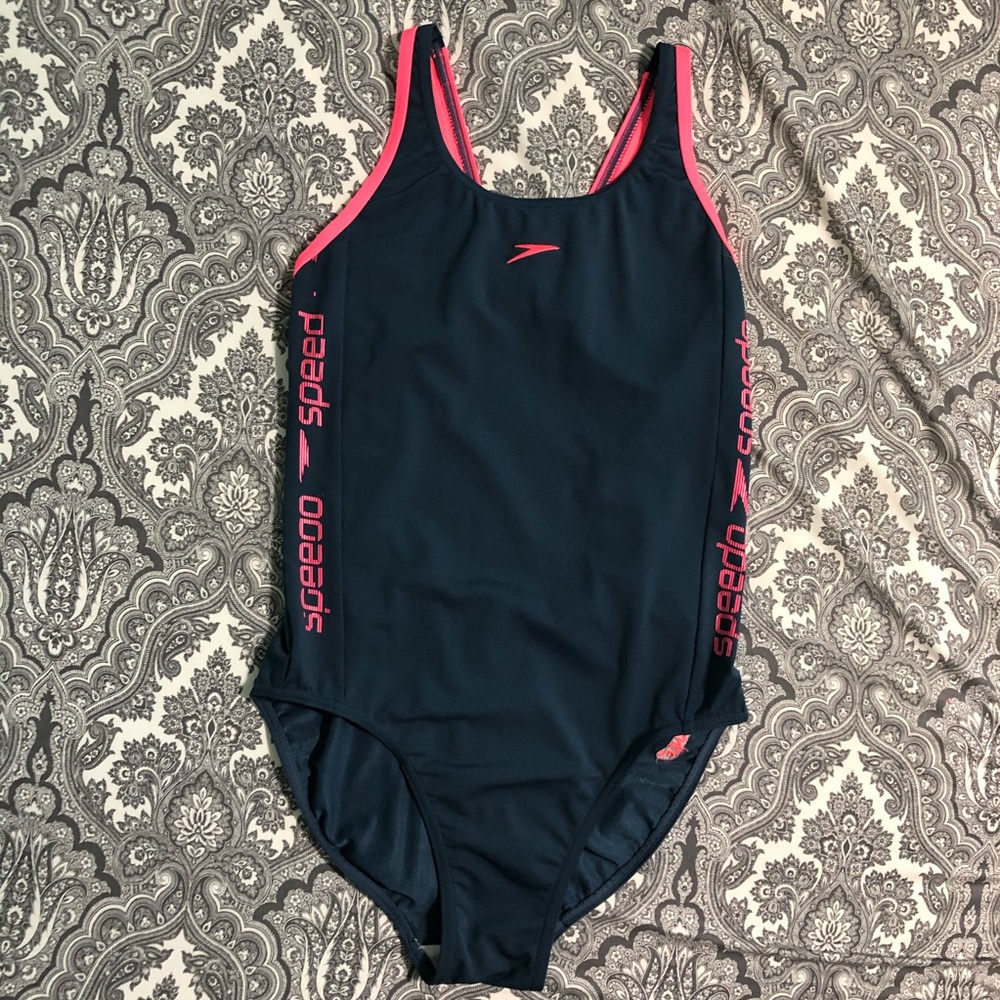 SPEEDO ENDURANCE, ONE PIECE GREY/PINK, GIRL 12